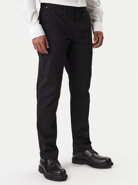 Tommy Hilfiger Tommy Hilfiger Чино панталони Core Denton MW0MW41993 Черен Regular Fit