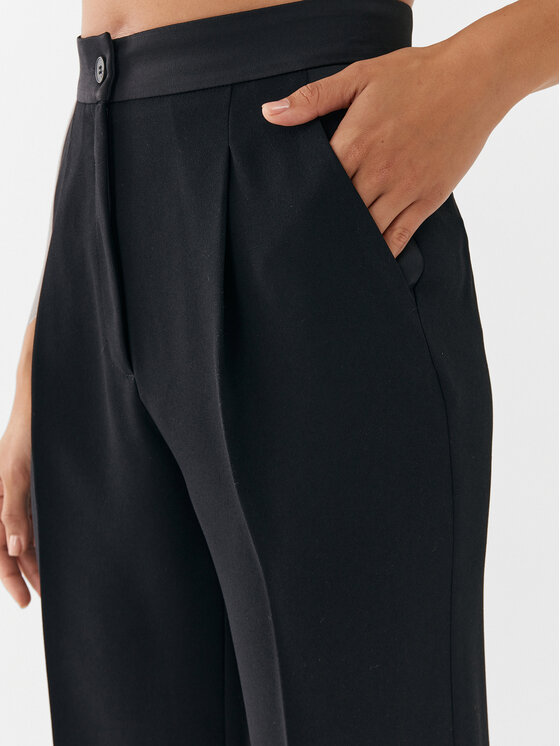 Marella Marella Spodnie materiałowe Natif 2331360733 Czarny Relaxed Fit