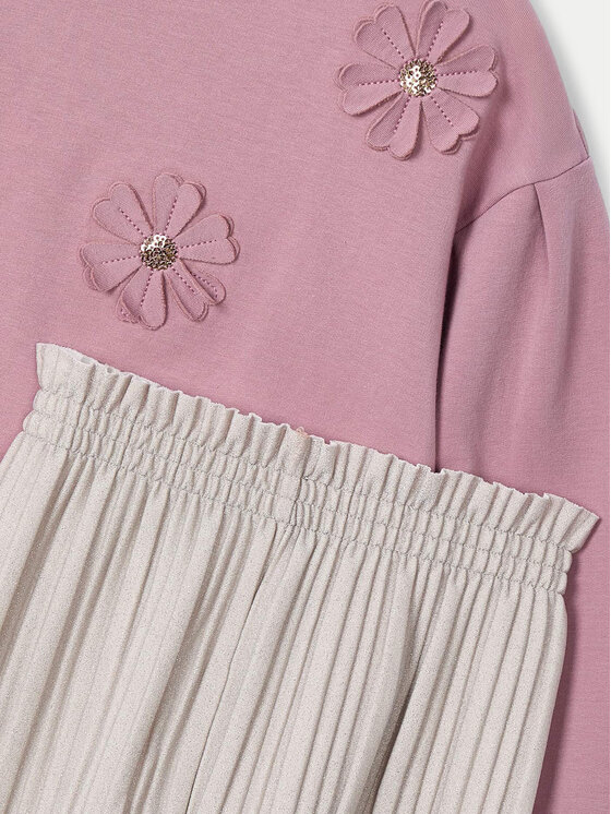 Mayoral Mayoral Komplet bluza i spodnie materiałowe 4551 Różowy Regular Fit