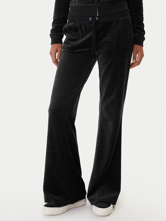 Juicy Couture Juicy Couture Pantaloni trening Caisa JCSEBJ008G Negru Slim Fit