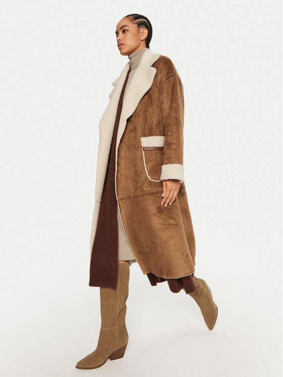 Dixie Dixie Fellmantel K683K010A Braun Regular Fit