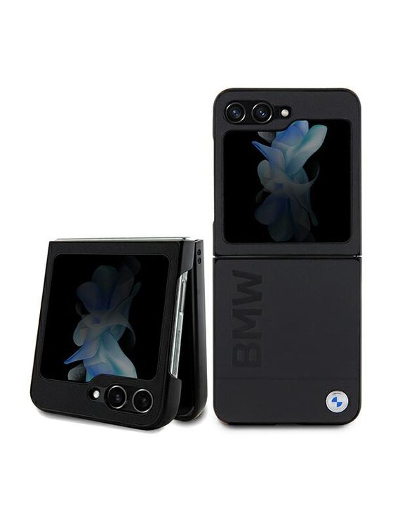 Etui na telefon BMW Motorsport, Czarne, Samsung Galaxy Z Flip5 F731