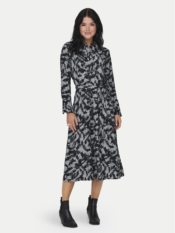 JDY JDY Sukienka koszulowa Line 15331467 Szary Regular Fit
