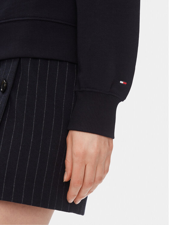 Tommy Hilfiger Tommy Hilfiger Pulóver Flag Script WW0WW41758 Sötétkék Regular Fit