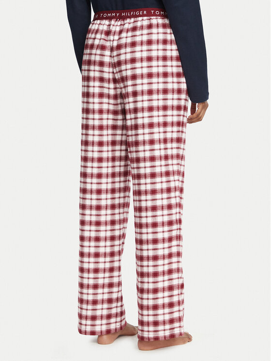 Tommy Hilfiger Tommy Hilfiger Pyžamové nohavice UW0UW06624 Tmavo ružová Regular Fit