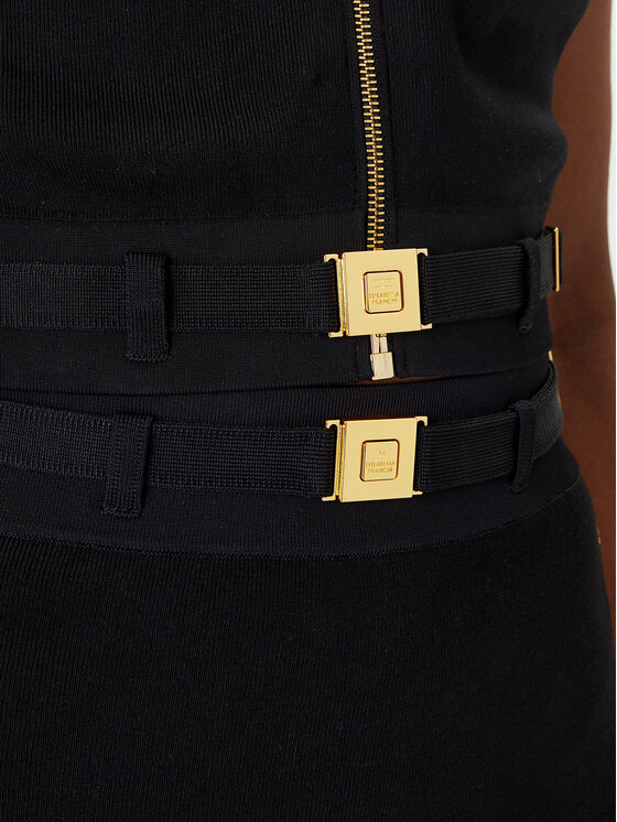 Elisabetta Franchi Elisabetta Franchi Top TK-71S-61E2-V270 Črna Regular Fit
