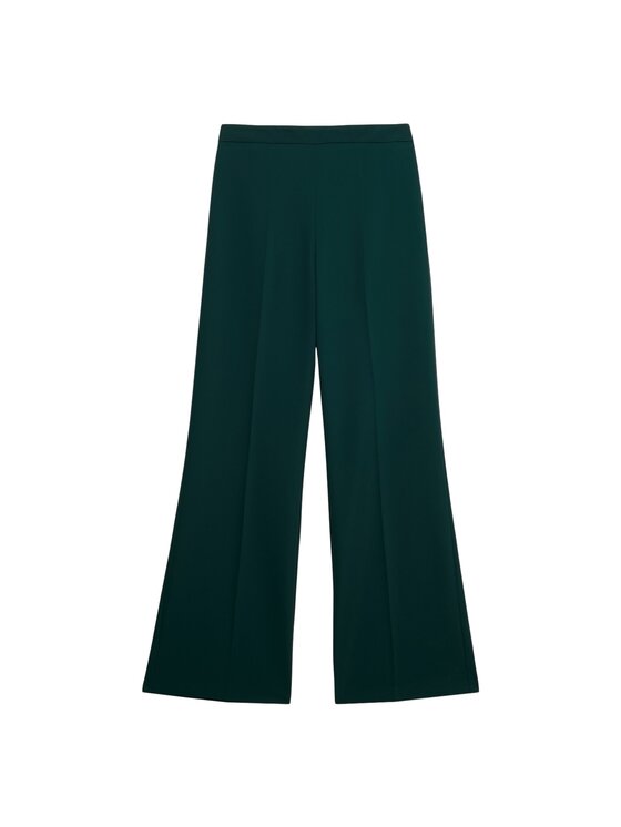 Oltre Oltre Pantaloni di tessuto P017J002475N015 Verde Flare Fit