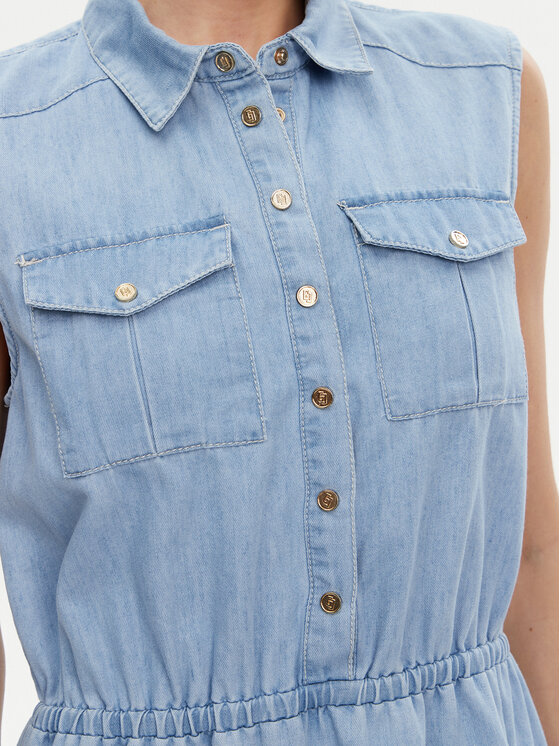 Gaudi Gaudi Sukienka jeansowa 511BD16002 Niebieski Regular Fit