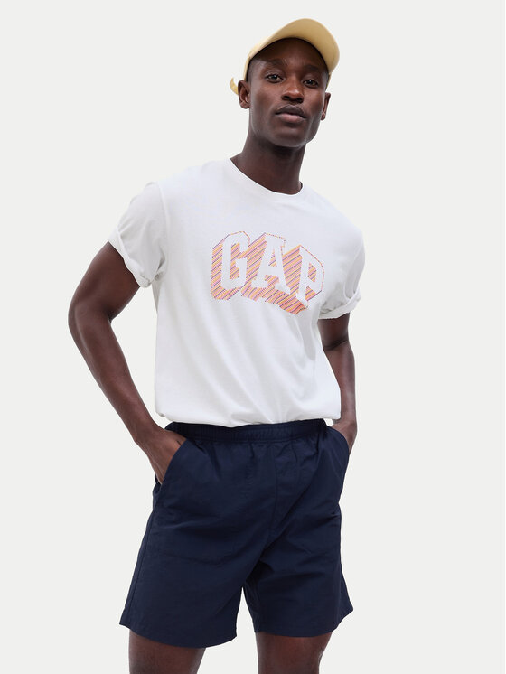 Gap Gap Tricou 664011-02 Alb Regular Fit
