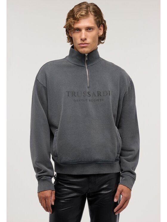 Trussardi Trussardi Bluza G8338000192N033 Szary Regular Fit