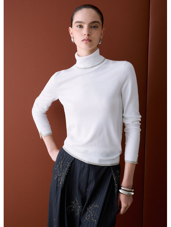 Liu Jo Liu Jo Maglione WF6013MS49I10701 Bianco Regular Fit