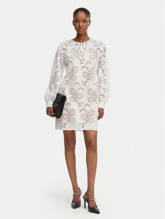 MICHAEL Michael Kors MICHAEL Michael Kors Ljetna haljina MS683E2KR2 Bijela Relaxed Fit