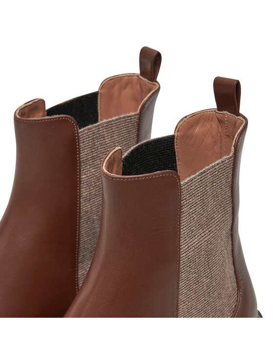 Pollini Pollini Gležnjarji Chelsea SA21083G1LTDG217 Rjava
