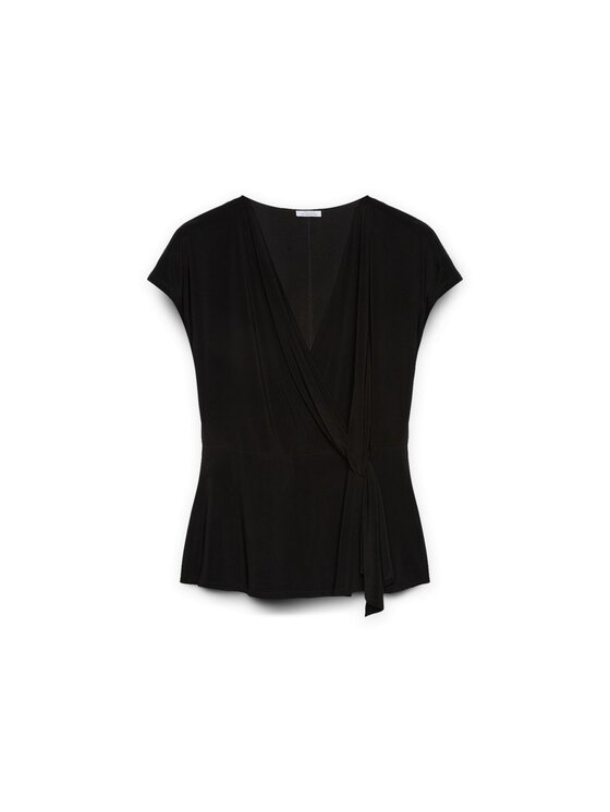 Fiorella Rubino Fiorella Rubino Bluzka G447L008234N033 Czarny Regular Fit
