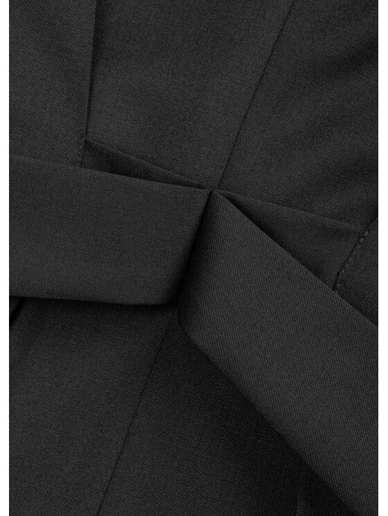 BENU BENU Marynarka z paskiem Czarny Slim Fit