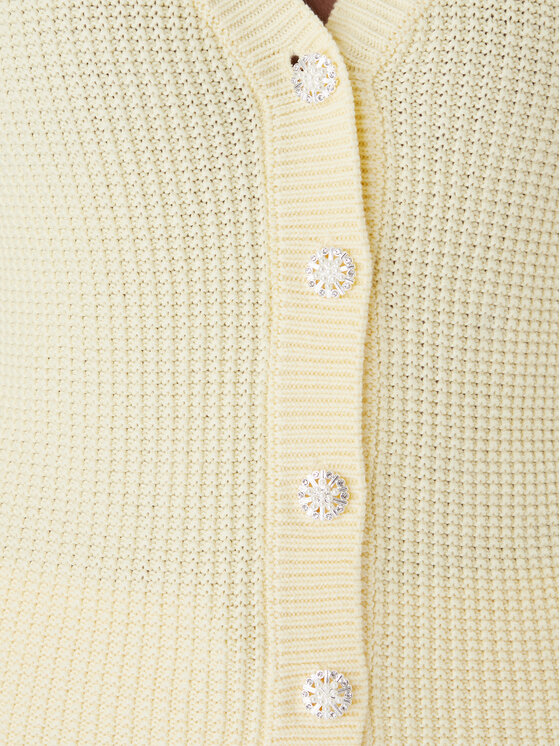 Morgan Morgan Cardigan 261-MYRTILE Giallo Slim Fit