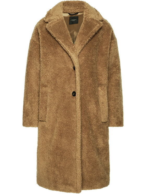 Weekend Max Mara Weekend Max Mara Vilnonis paltas Palato 50161103 Ruda Regular Fit