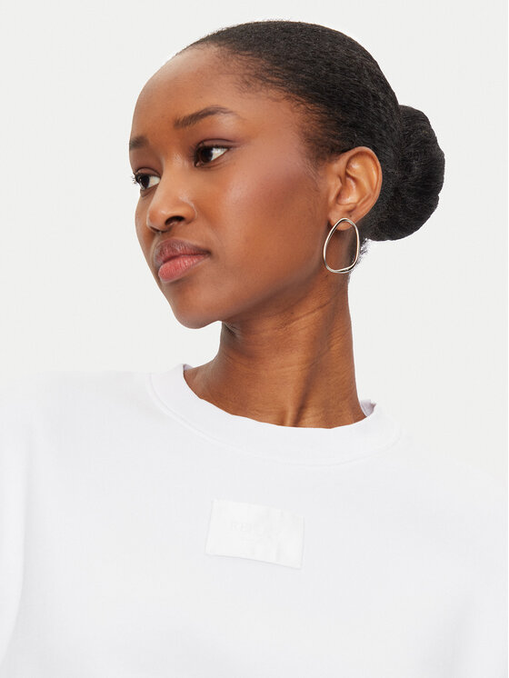REPLAY REPLAY Bluza W3104D.000.23040P Biały Regular Fit