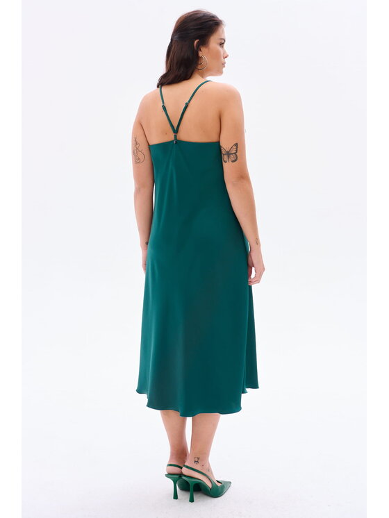 blue shadow blue shadow Sukienka codzienna Carmen Zielony Regular Fit