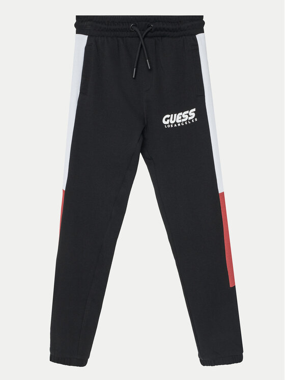 Guess Teplákové nohavice L5RQ11 KA6R4 Čierna Regular Fit