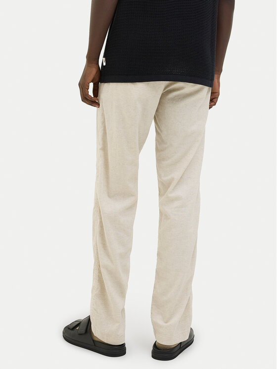 Jack & Jones Jack & Jones Medžiaginės kelnės Kane 12274977 Smėlio Relaxed Fit