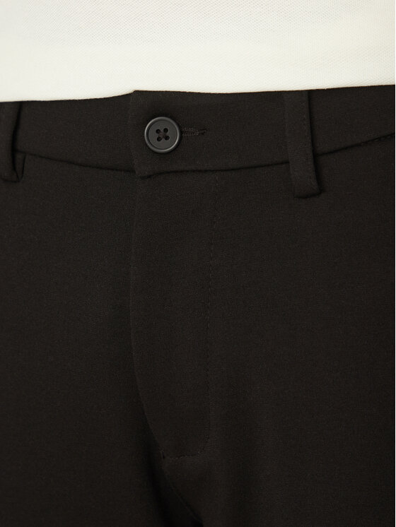 Blend Blend Bavlnené nohavice 20717828 Čierna Slim Fit