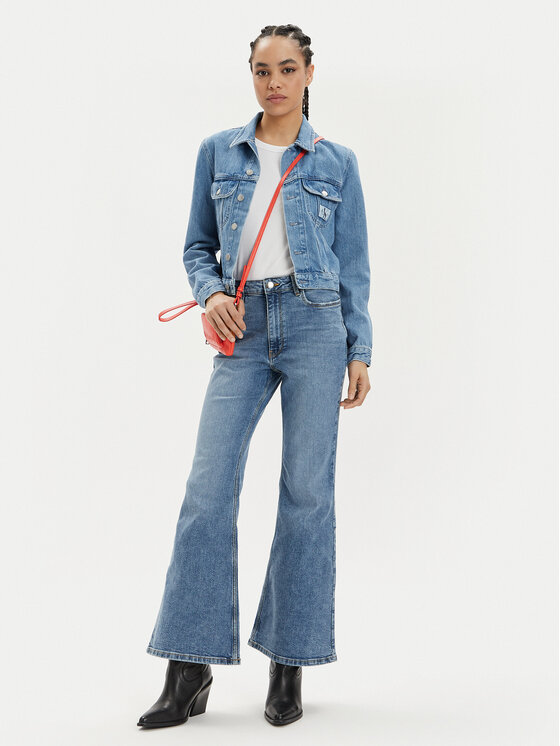 Wrangler Wrangler Jeansy Fierce 112351971 Modrá Wide Leg