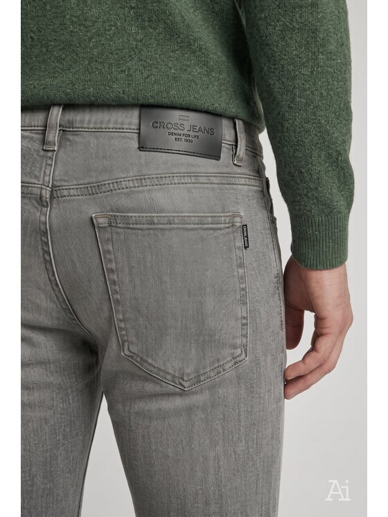 Cross Jeans Cross Jeans Jeansy E 185-265 Szary Slim Fit