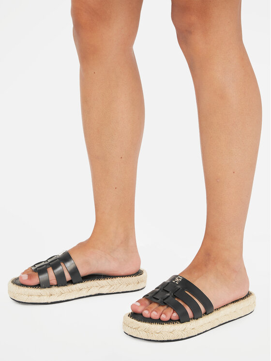Tommy Hilfiger Tommy Hilfiger Espadryle Authentic Flat FW0FW07745 Czarny