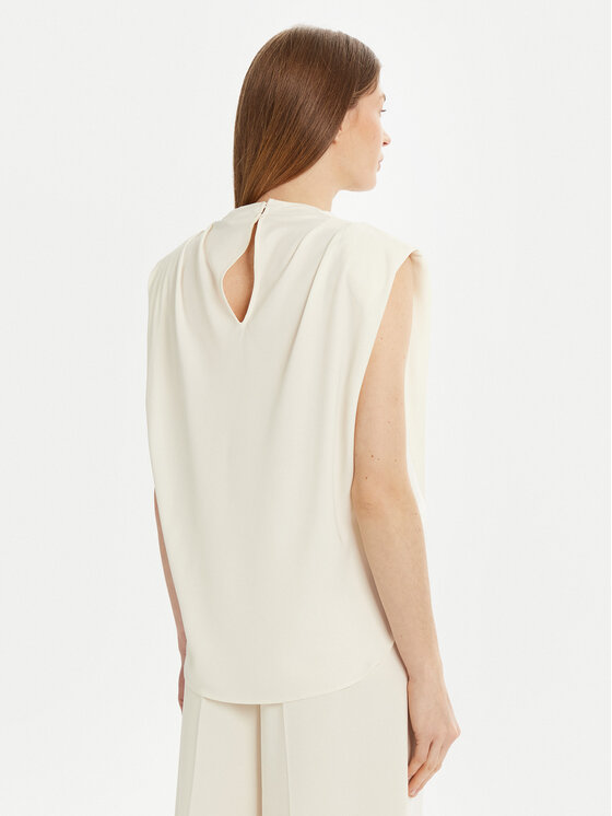 Marella Marella Blúz Armanda 2513161023 Ekru Regular Fit