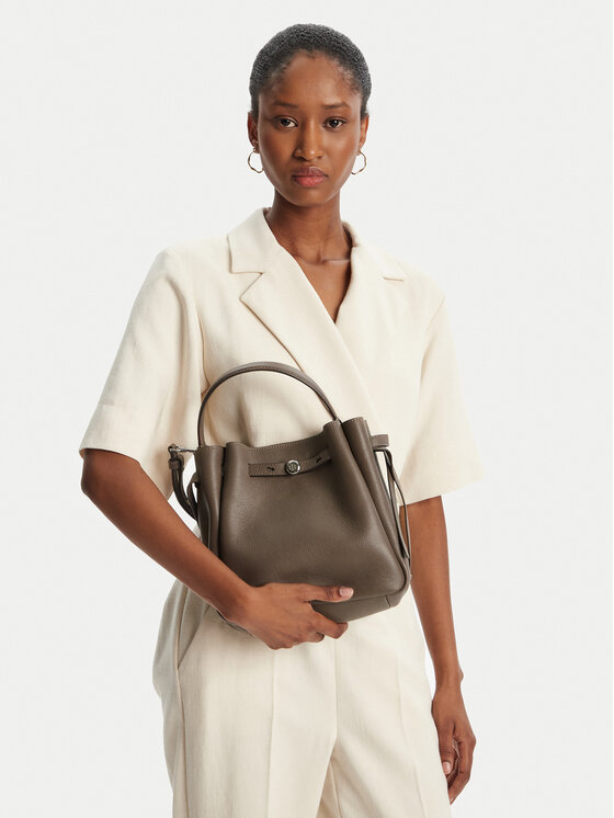 Tory Burch Tory Burch Ročna torba Romy Bucket Bag 166982 Rjava