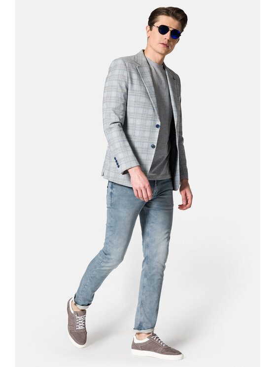 Lancerto Lancerto Marynarka Avila MA131123000021 Szary Slim Fit