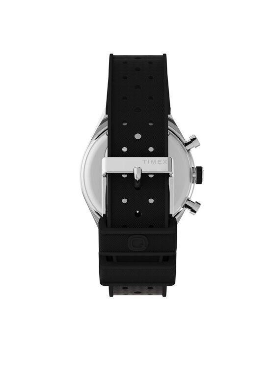 Timex Timex Zegarek Q Timex Three Time Zone Chronograph TW2V70000 Czarny