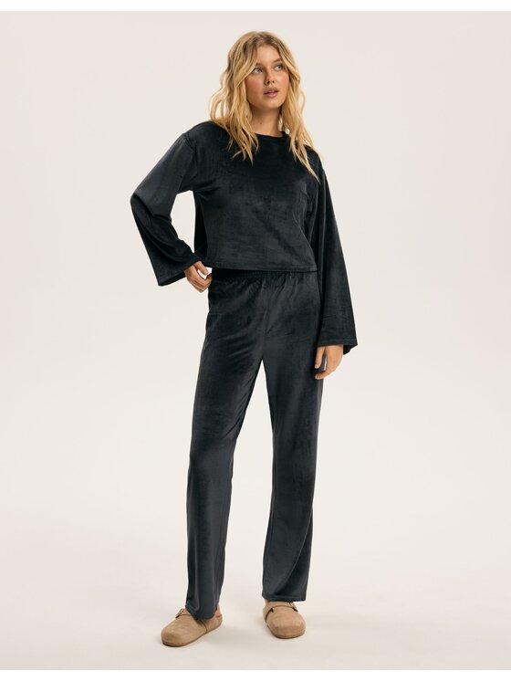 Esotiq Esotiq Piżama 43971 Szary Regular Fit