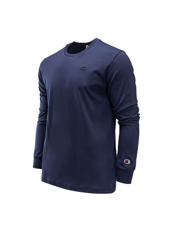 Champion Champion Longsleeve 219071-BS538-NVB_L Granatowy Regular Fit