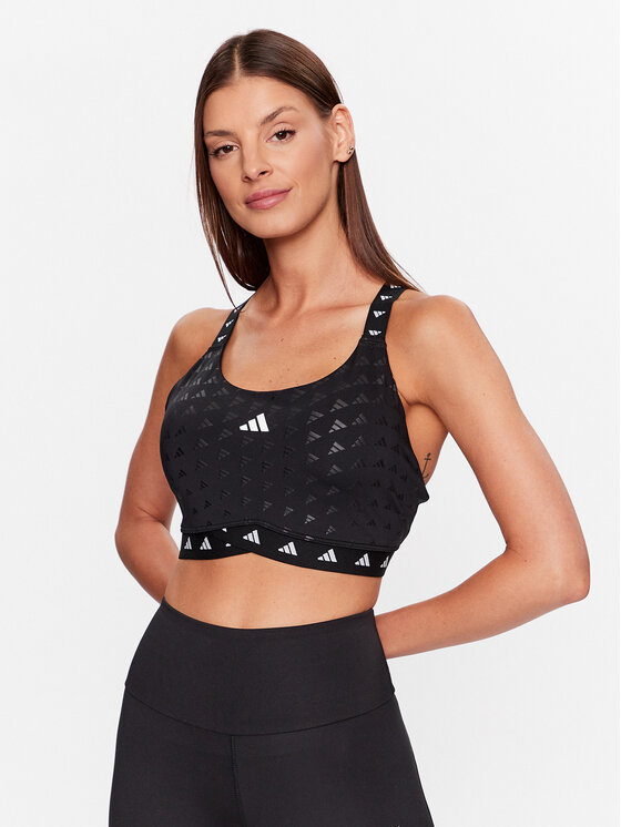 adidas Sporta krūšturis PowerImpact Luxe Training Medium-Support Bra HS7264 Melns