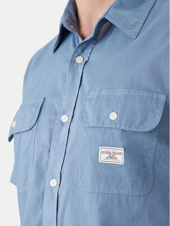 Guess Jeans Guess Jeans Camicia M6GH61 WN861 Blu Regular Fit