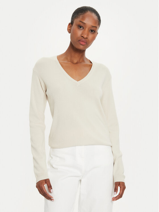 United Colors Of Benetton Pulover 1091D4625 Bej Regular Fit