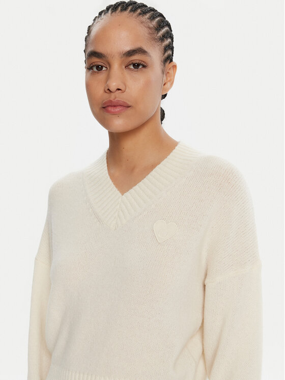 HUGO HUGO Pullover Scutie_B 50543059 Écru Regular Fit
