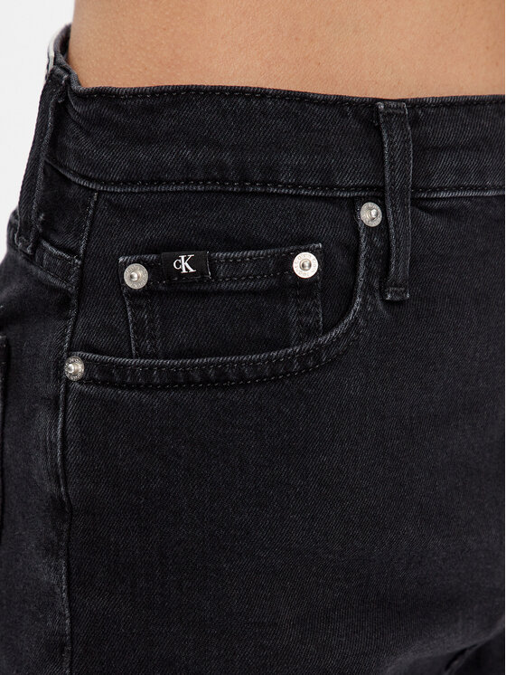 Calvin Klein Jeans Calvin Klein Jeans Džínové šortky J20J220642 Černá Regular Fit