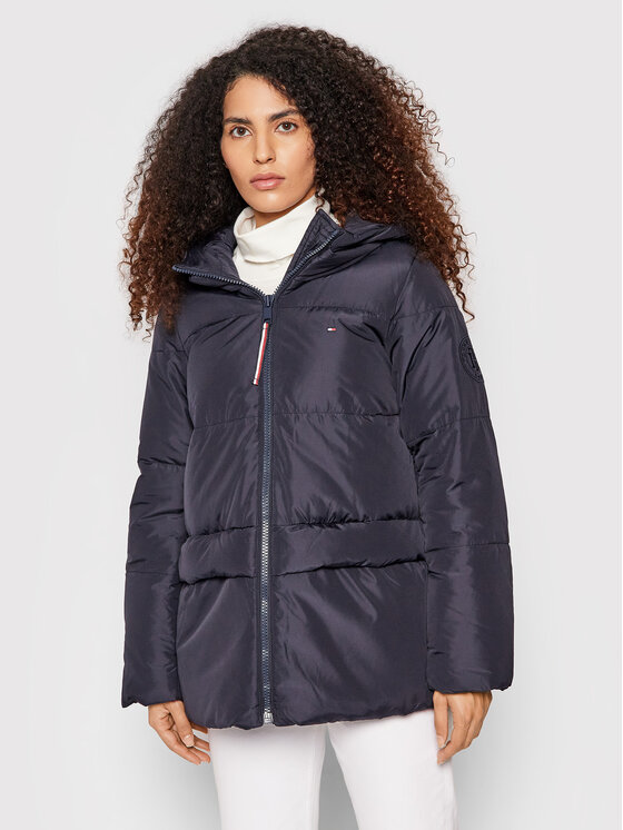 Tommy Hilfiger Tommy Hilfiger Winterjacke Ess Sorona WW0WW32197 Dunkelblau Regular Fit