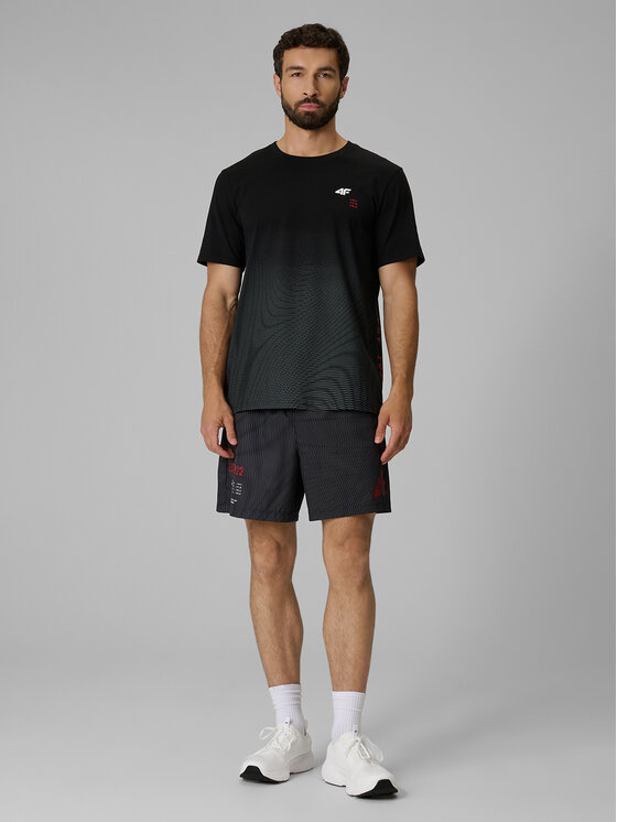 4F 4F T-Shirt AQUA FORCE Czarny Regular Fit