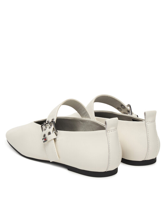 Tommy Jeans Tommy Jeans Baleríny Tjw Ballerina Buckle EN0EN03019 Bílá