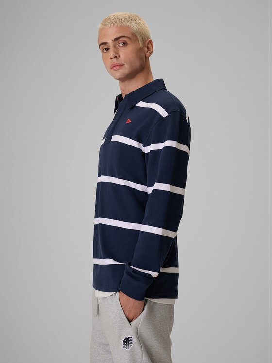 4F 4F Longsleeve 4FRSS26TLONM675-31S Granatowy Relaxed Fit
