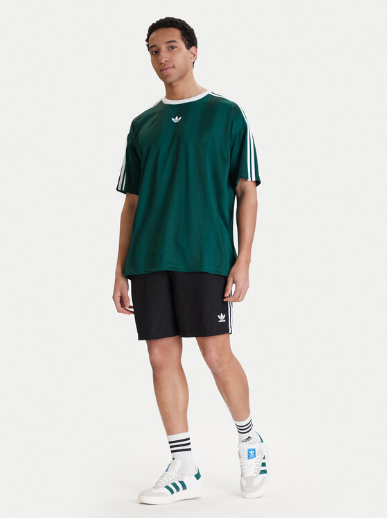 adidas adidas T-särk adicolor Jacquard KD5834 Roheline Loose Fit