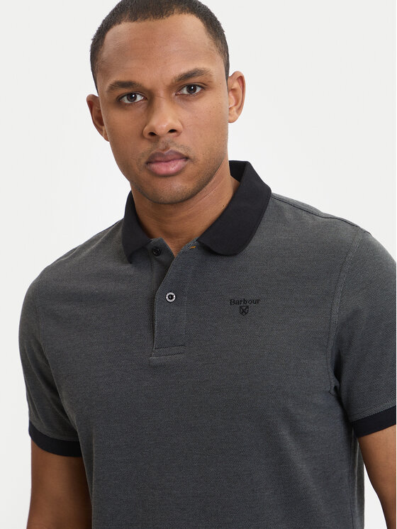 Barbour Barbour Polo Essential MML0628BK31 Szary Regular Fit