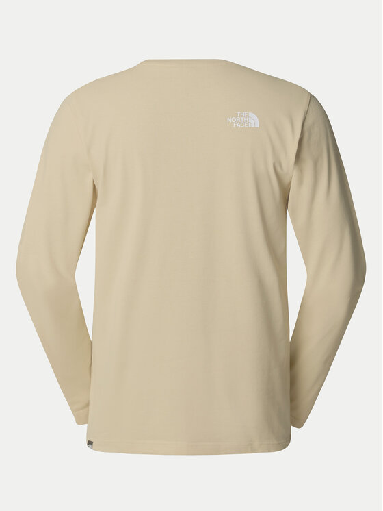 The North Face The North Face Longsleeve Simple Dome NF0A87QN Μπεζ Regular Fit