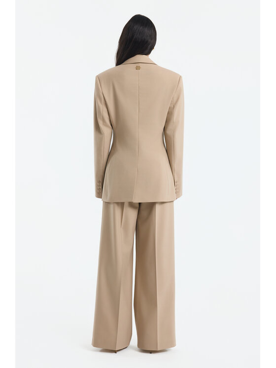 BENU BENU Marynarka Dwurzędowa Beżowy Modern Relaxed Fit