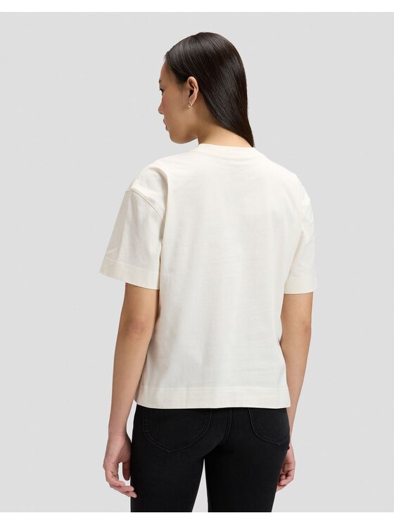 Lee Lee T-Shirt POCKET TEE Biały Relaxed Fit