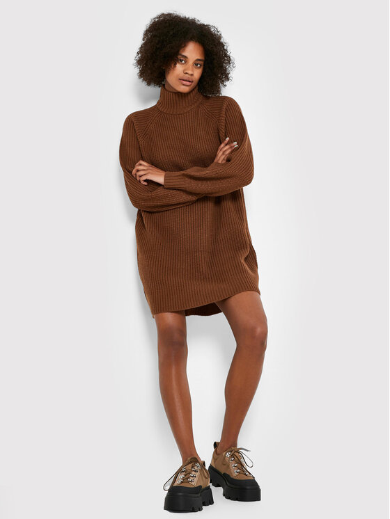 Noisy May Noisy May Плетена рокля Timmy 27017055 Кафяв Relaxed Fit